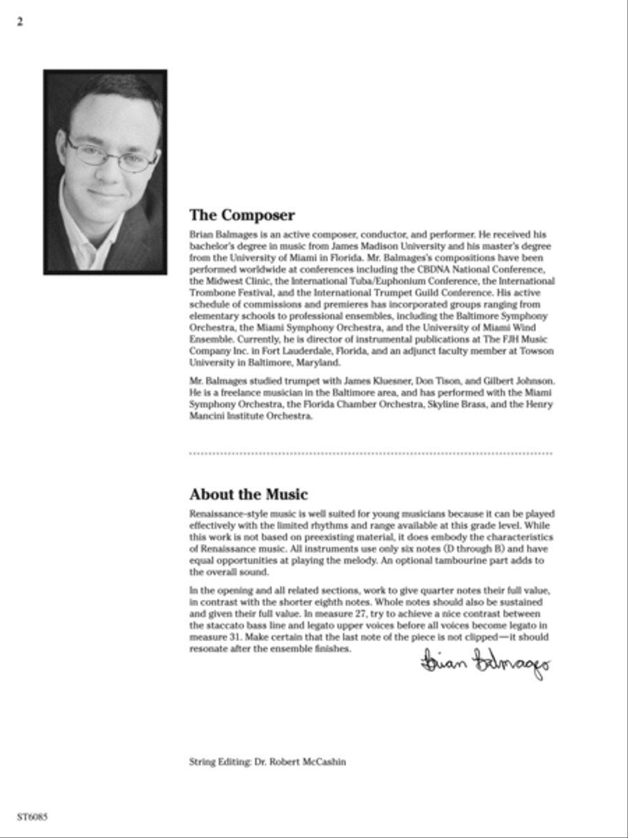 Courtly Dance and Procession: Score String Orchestra scores gallery preview page 2