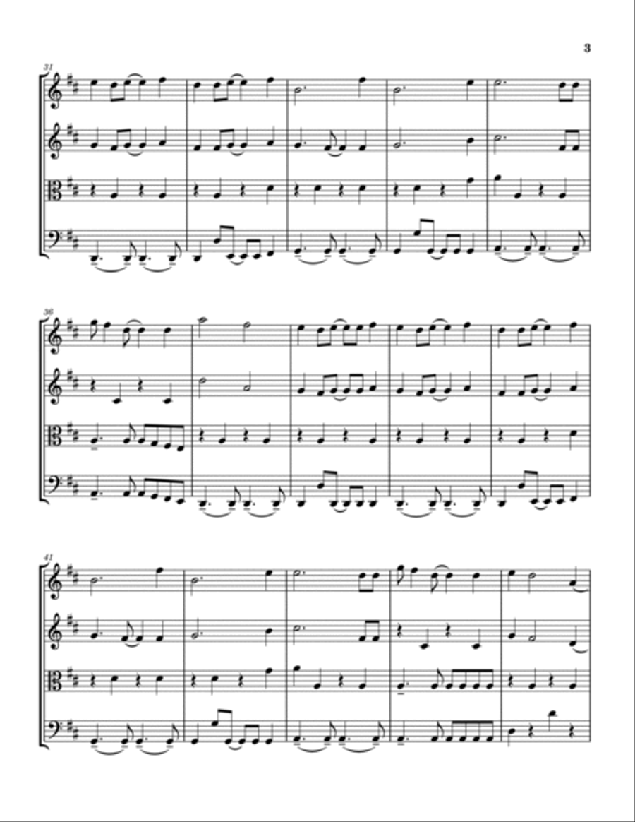 Paper Rings String Quartet scores gallery preview page 3