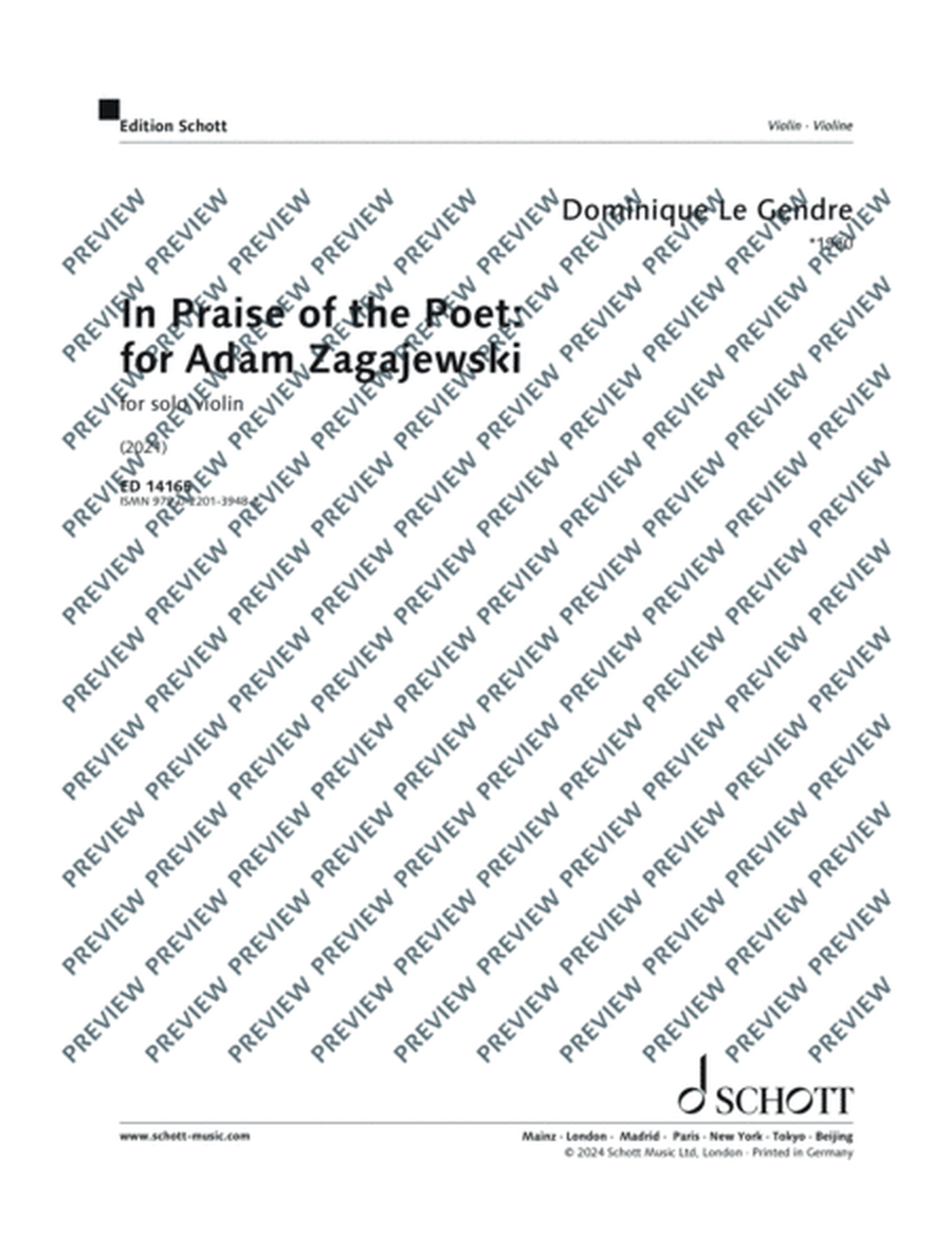 In Praise of the Poet: for Adam Zagajewski