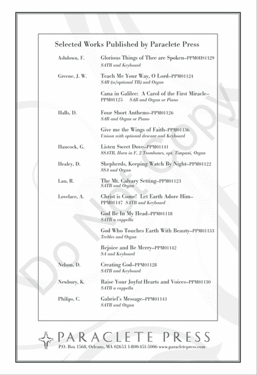 Gabriel's Message 4-Part scores gallery preview page 17