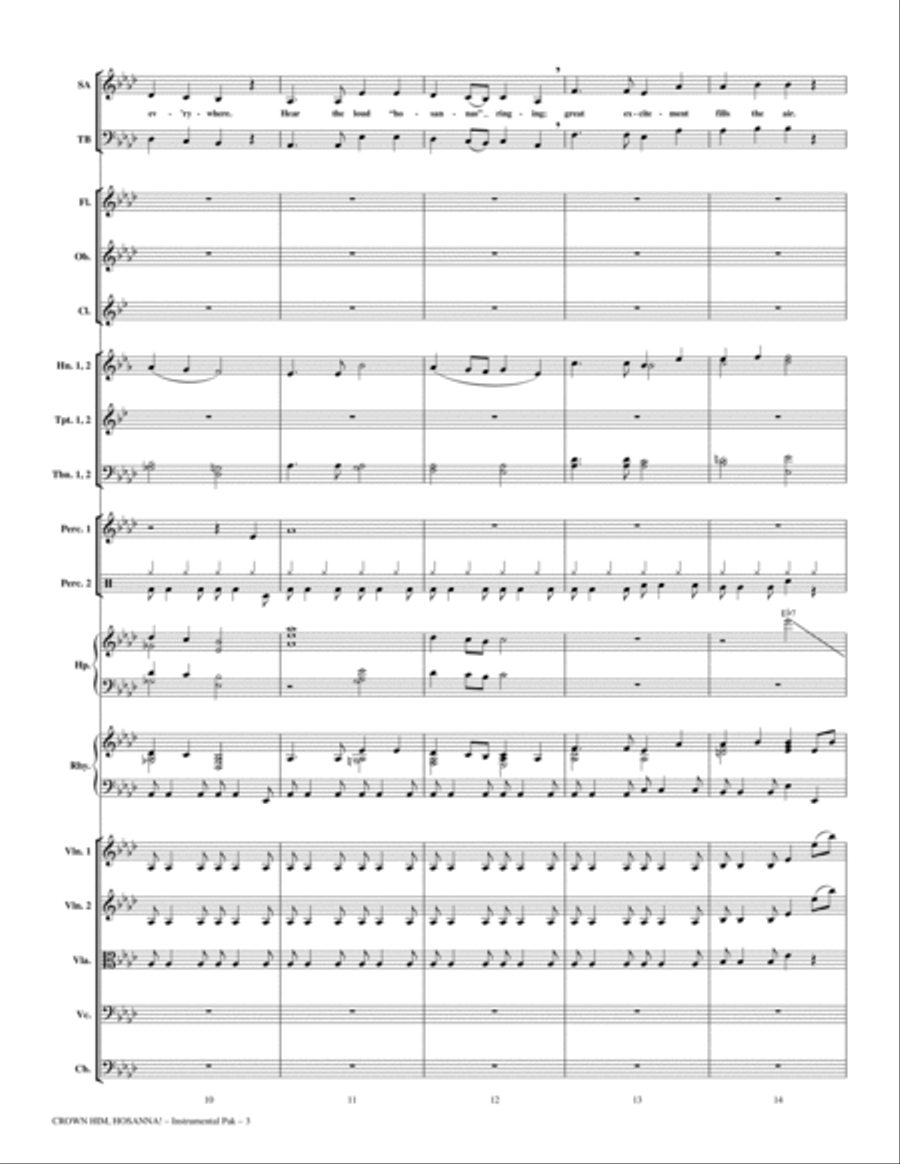 Crown Him Hosanna - Full Score Choir scores gallery preview page 3