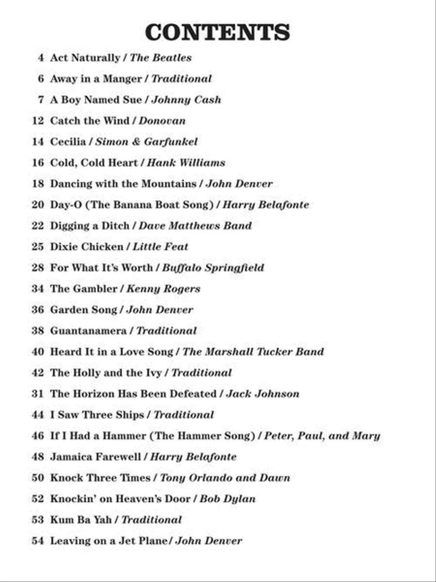 The 4 Chord Songbook Easy Guitar scores gallery preview page 3