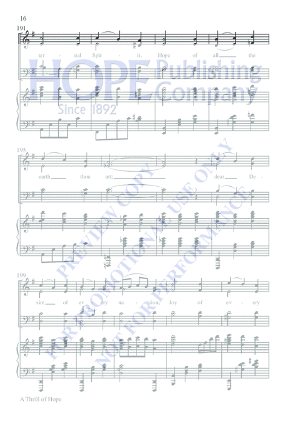 A Thrill of Hope Choir scores gallery preview page 20
