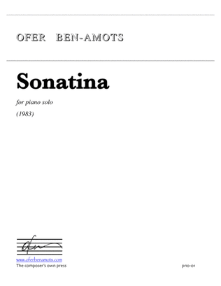 Book cover for Sonatina - for piano