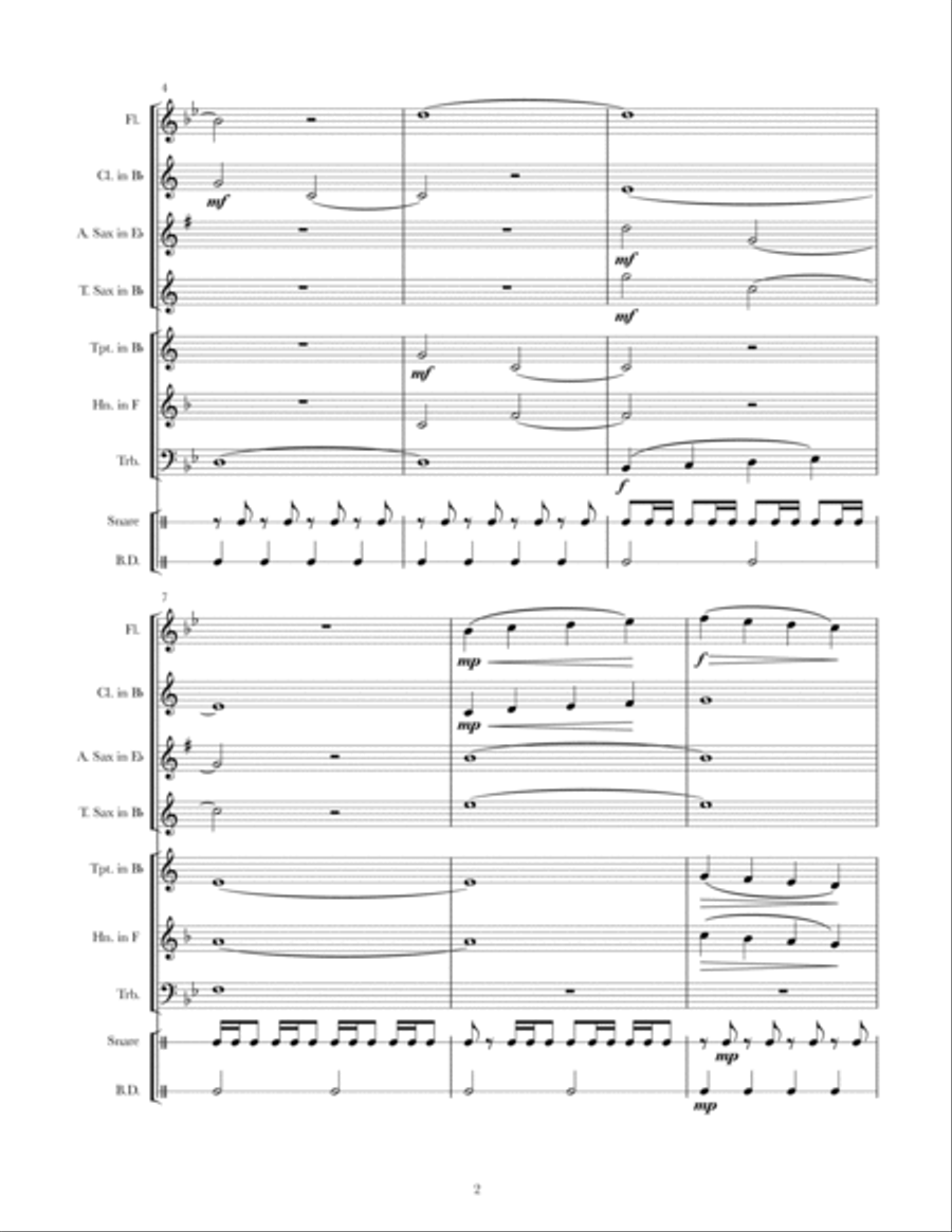 Initial Chorale Concert Band scores gallery preview page 2