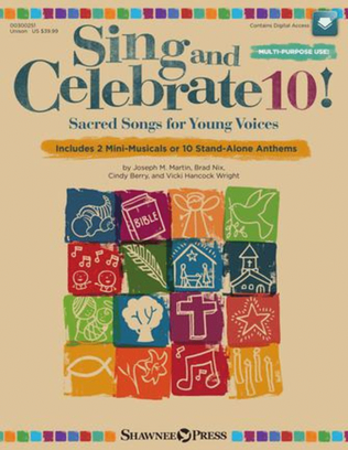 Book cover for Sing and Celebrate 10! Sacred Songs for Young Voices