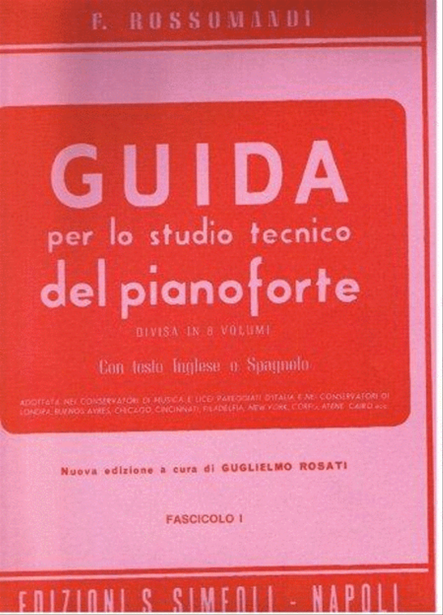 Guida per lo studio del Pianoforte Vol. 1 Piano Method scores gallery preview page 1
