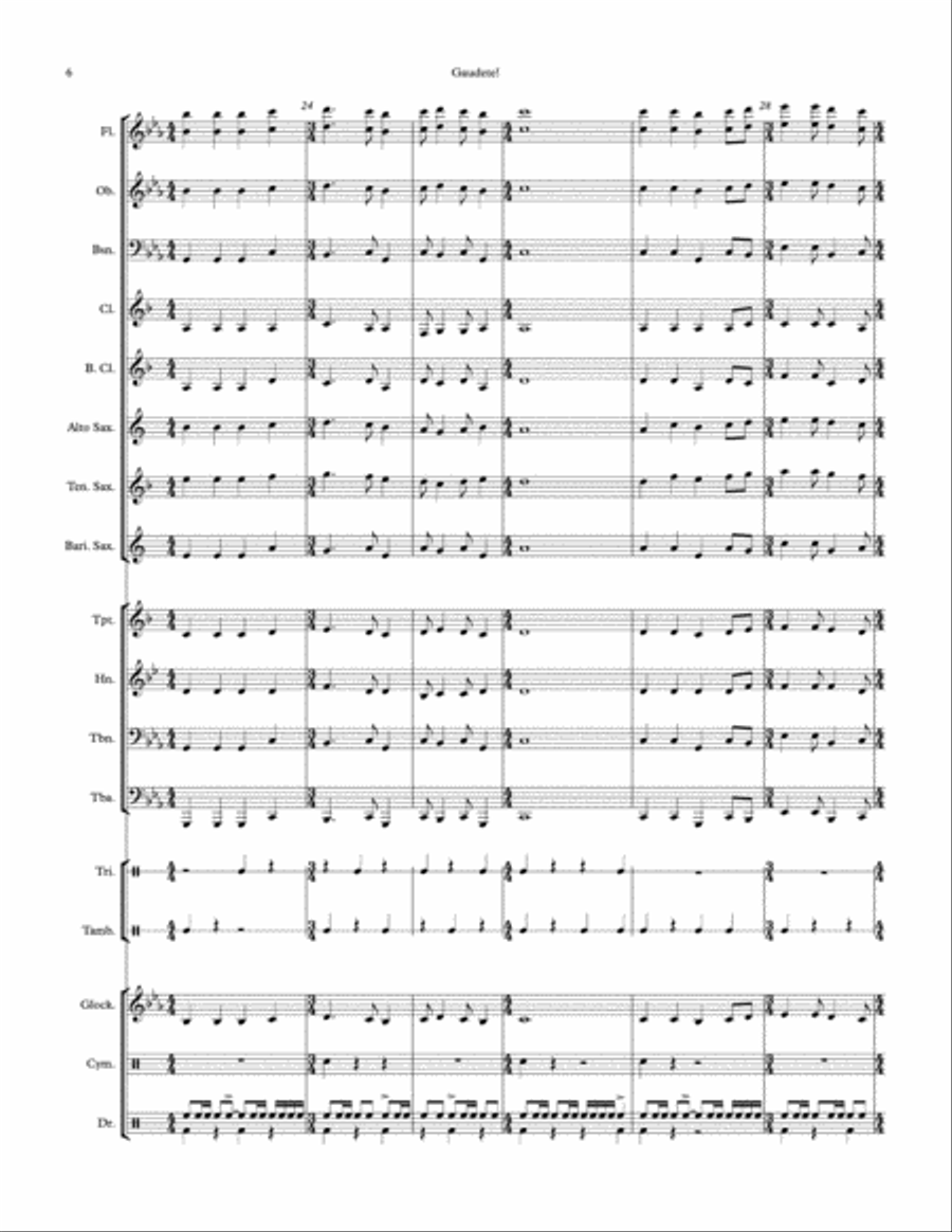 Gaudete! Concert Band scores gallery preview page 6