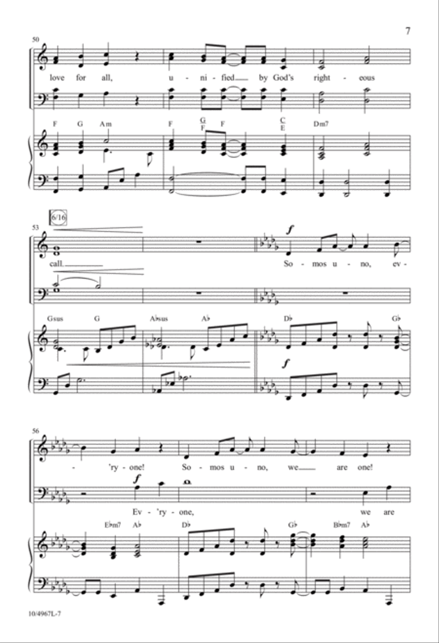Somos Uno 4-Part scores gallery preview page 7