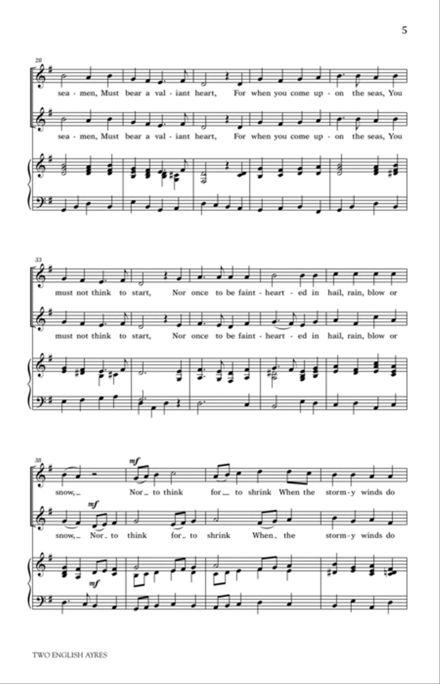 Two English Ayres 2-Part scores gallery preview page 3