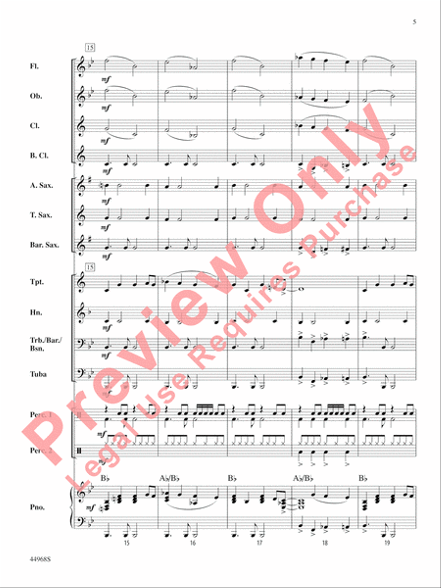 Moon Rocks Moon Rocks Concert Band scores gallery preview page 6
