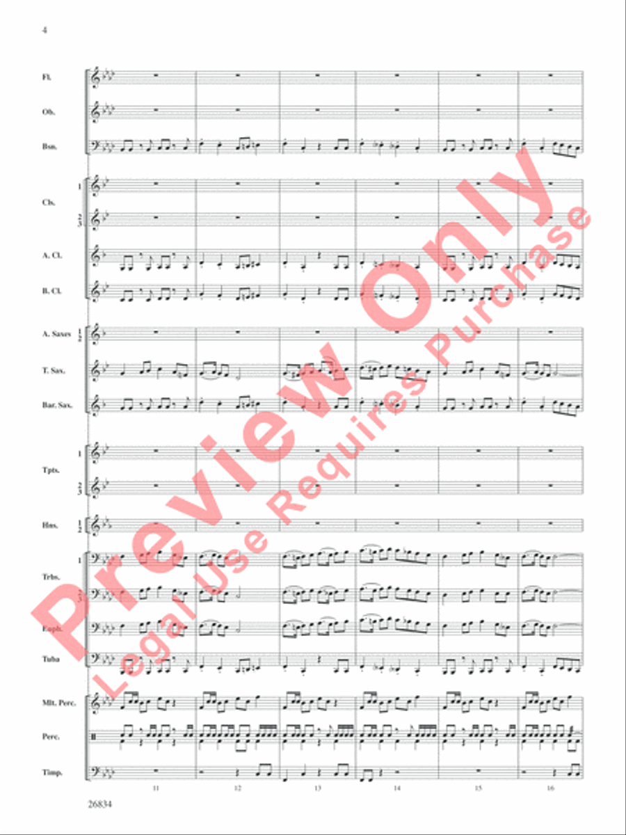 Medal of Valor Medal of Valor Concert Band scores gallery preview page 5