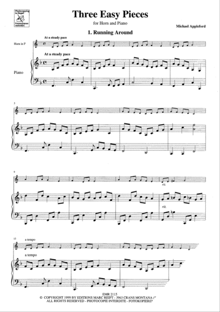 Three Easy Piece Horn scores gallery preview page 3