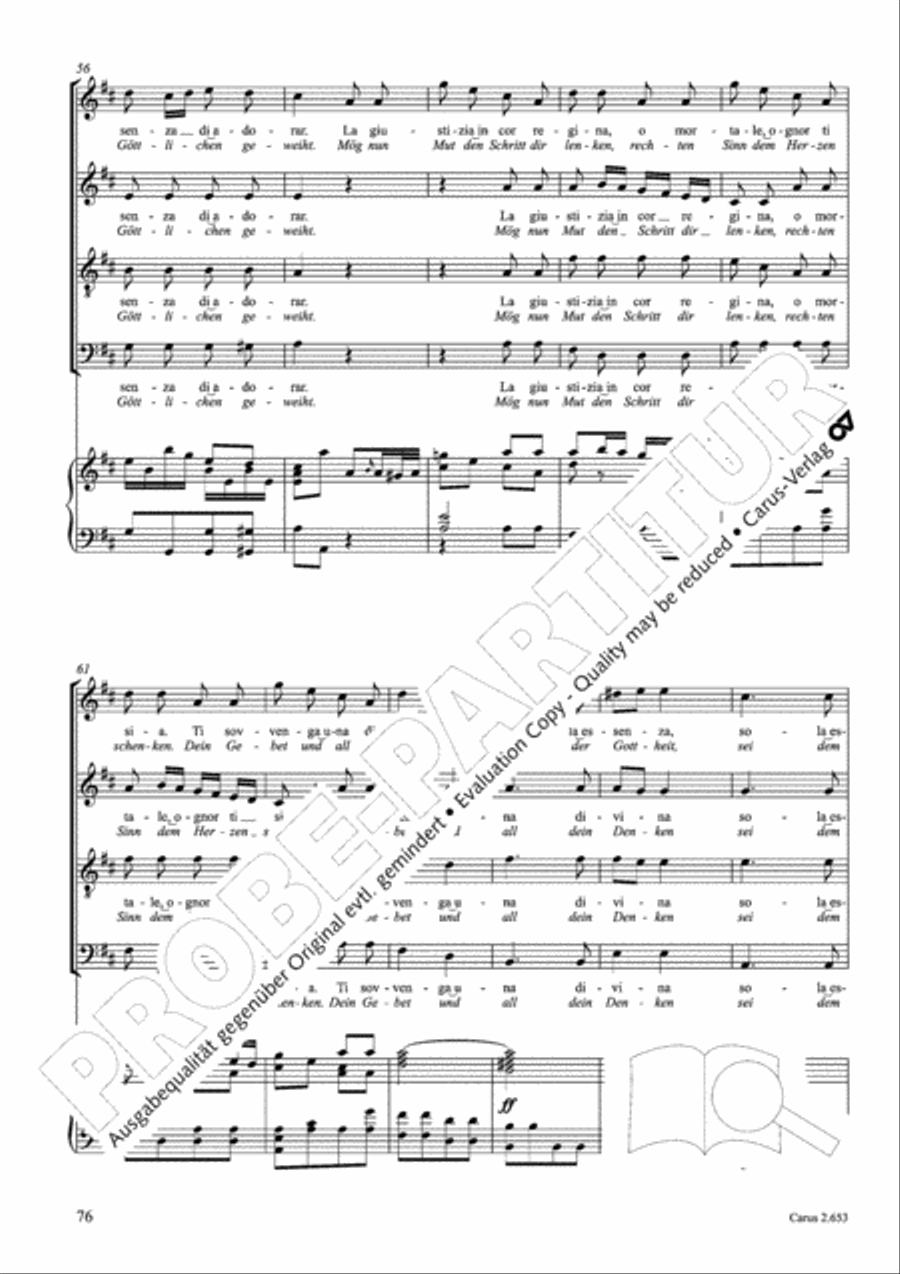 Choral collection Great Opera Choruses - Mozart * Haydn (choir & piano) Choir scores gallery preview page 87