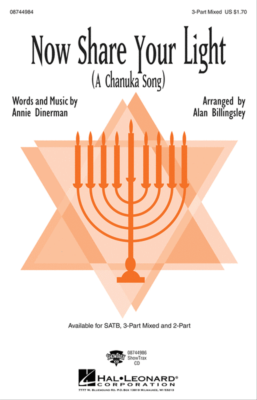 Now Share Your Light (A Chanuka Song) 3-Part scores gallery preview page 1