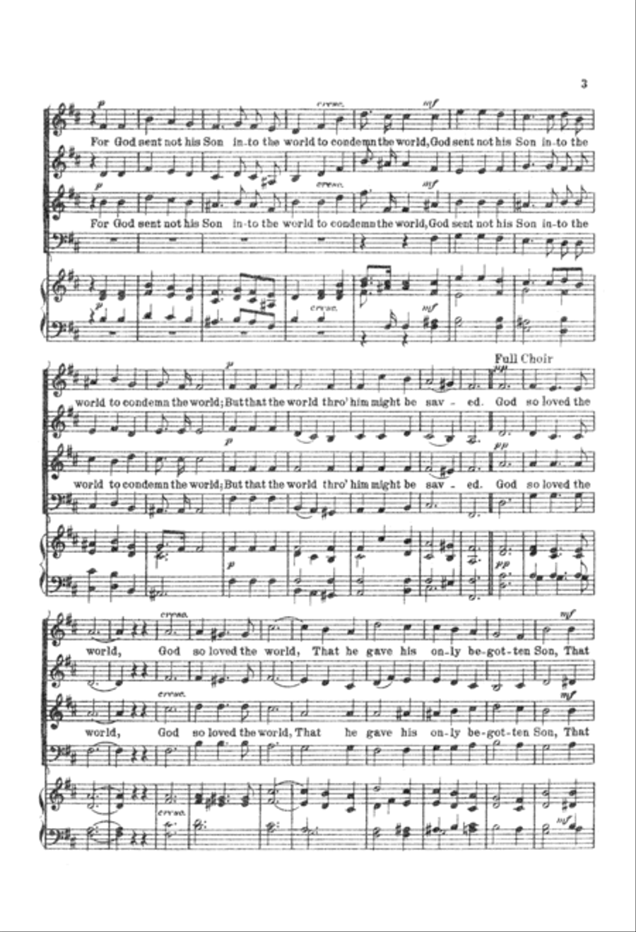 God So Loved the World God So Loved the World 4-Part scores gallery preview page 4