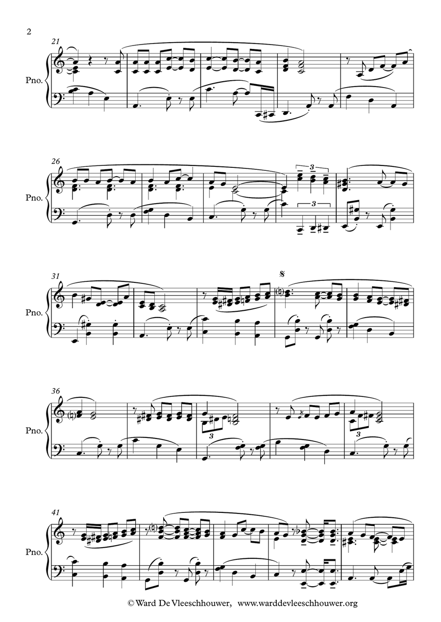 La Flor De La Canela Piano Solo scores gallery preview page 2