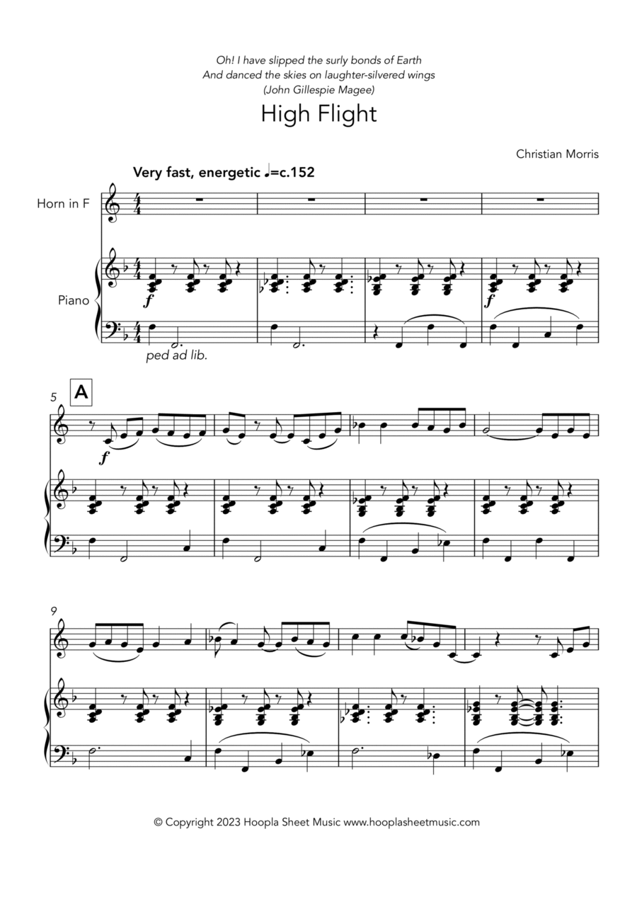 High Flight Horn scores gallery preview page 1