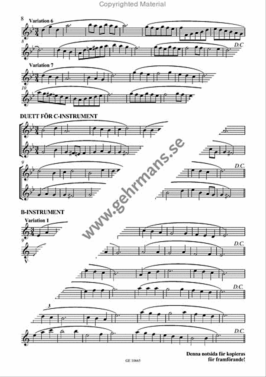 Kallor av liv Kallor av liv 4-Part scores gallery preview page 6