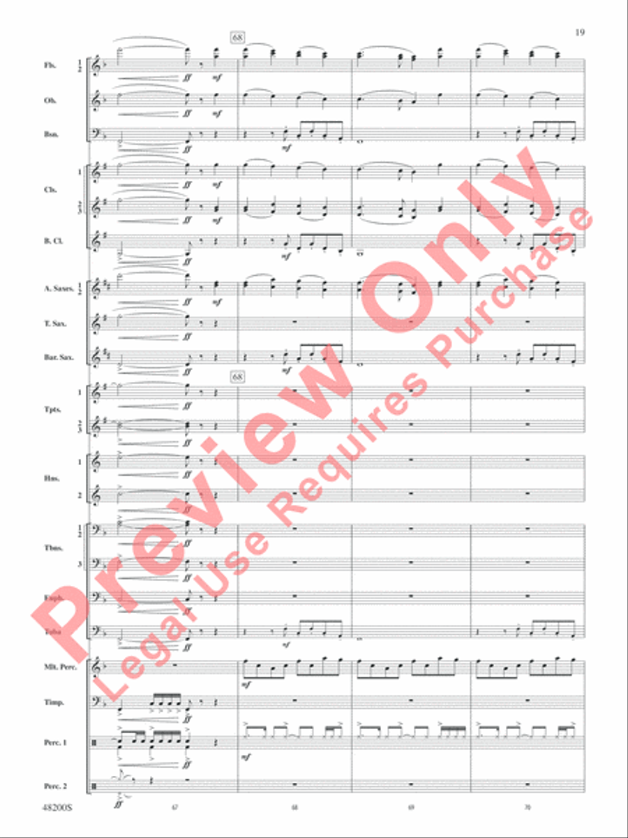 Angels of Joy! Concert Band scores gallery preview page 20