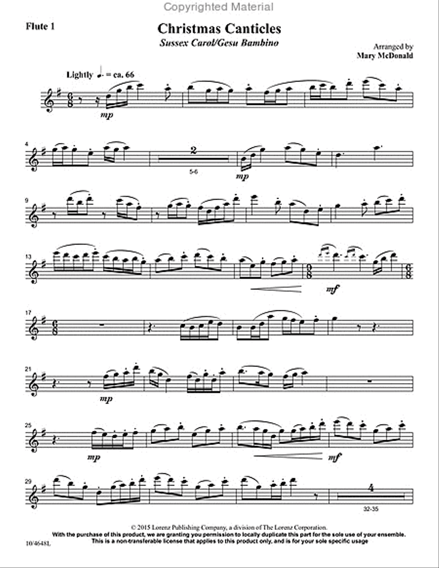 Christmas Canticles SSA scores gallery preview page 2