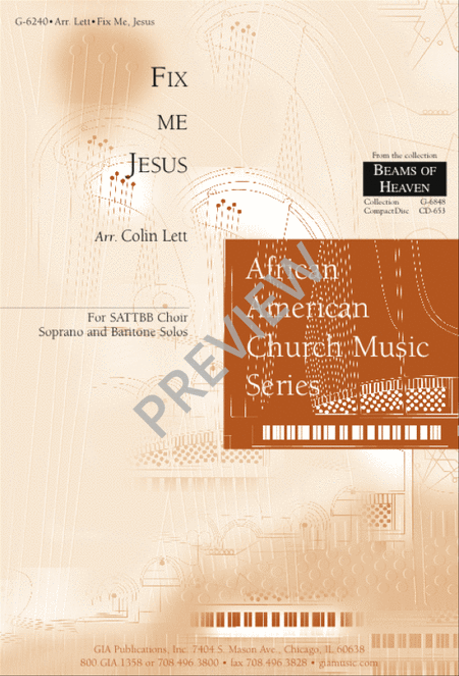 Fix Me, Jesus Choir scores gallery preview page 1