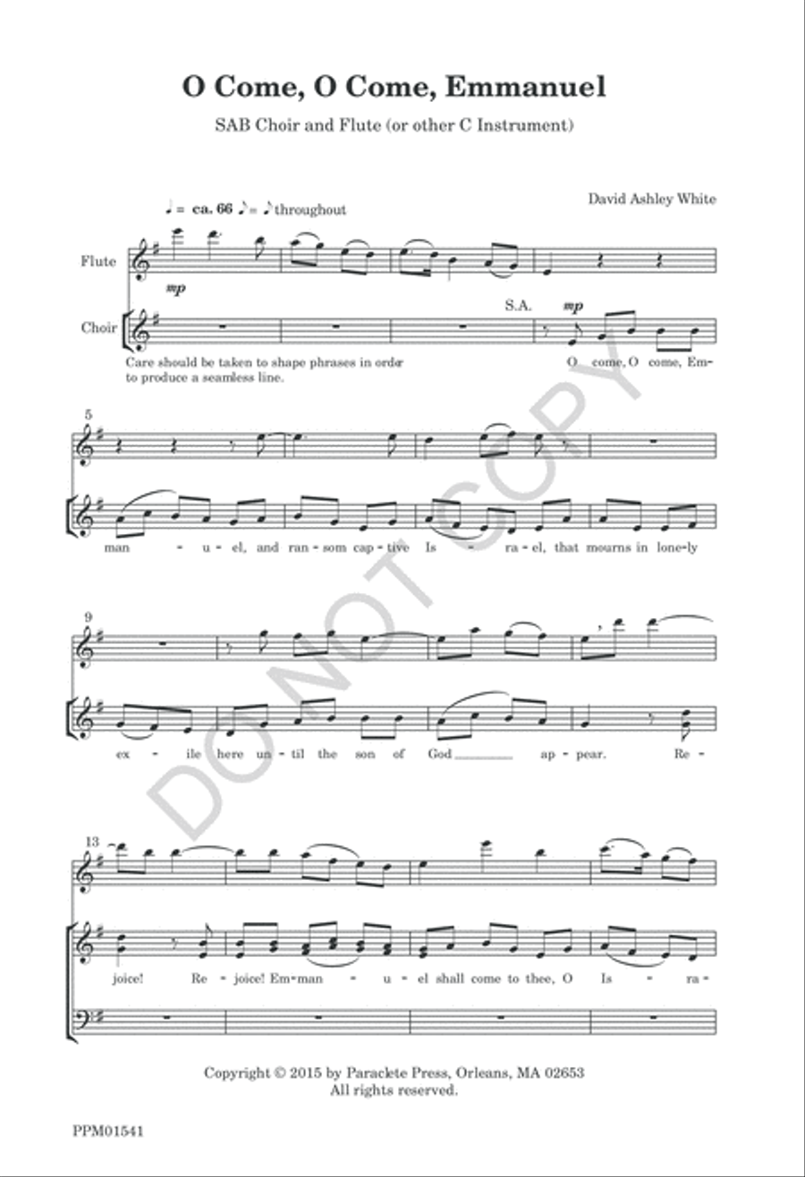 O Come, O Come, Emmanuel 3-Part scores gallery preview page 4
