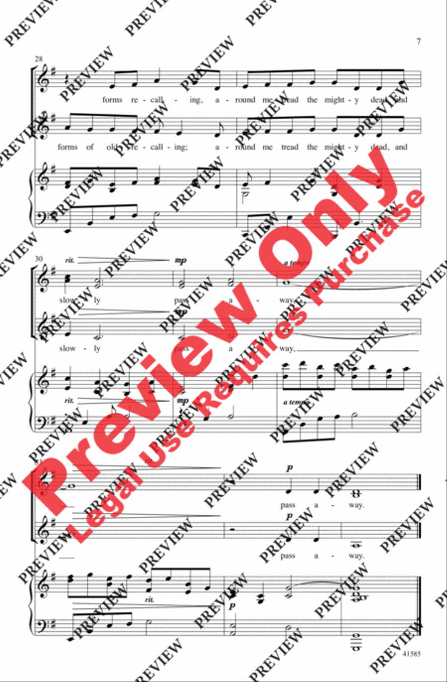 When Midnight Mists Are Creeping Women's Choir scores gallery preview page 6