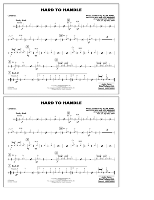 Hard to Handle (arr. Paul Murtha) - Cymbals