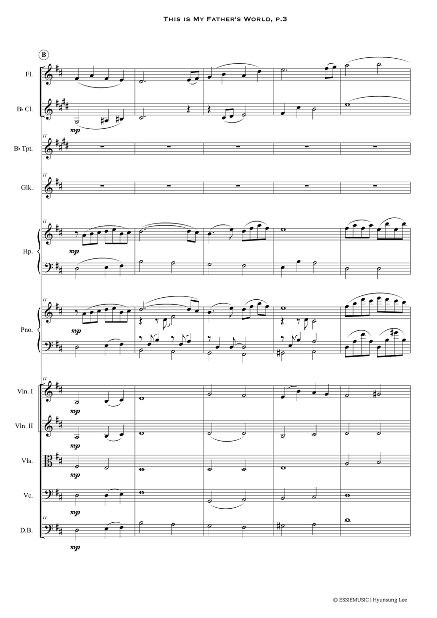 This is My Father's World - Children Orchestra Chamber Orchestra scores gallery preview page 5