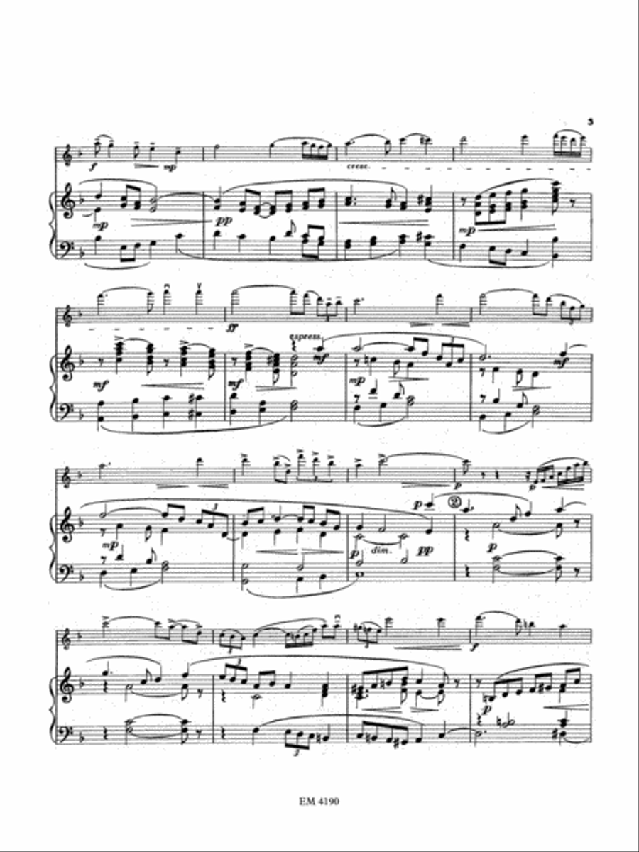 Romanza for Violin and Piano Violin Solo scores gallery preview page 3