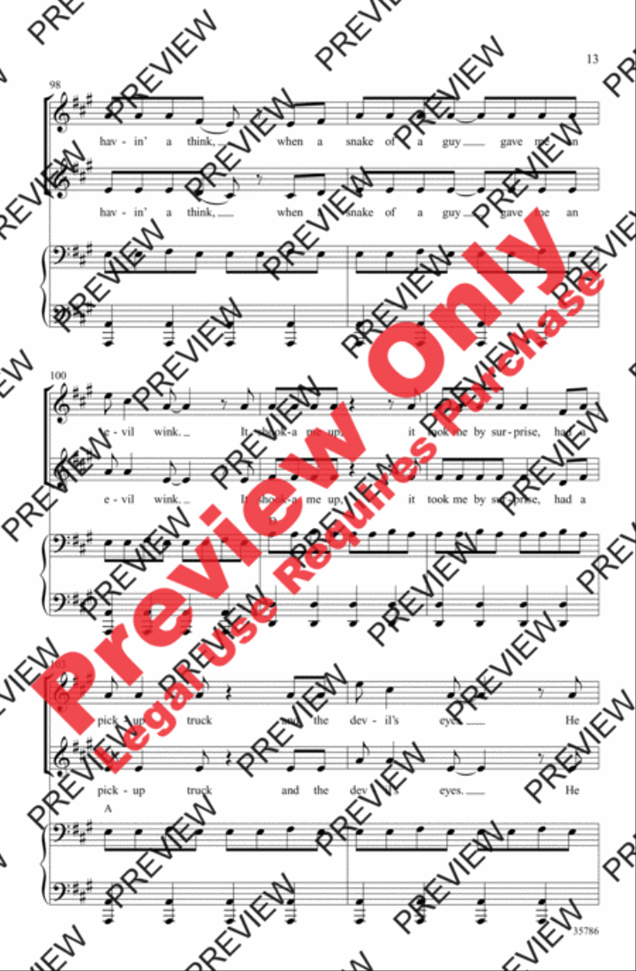 The Time Warp (from The Rocky Horror Picture Show) 2-Part scores gallery preview page 13