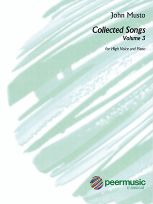 Book cover for Collected Songs for High Voice - Volume 3