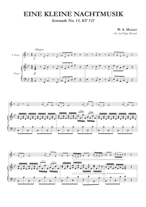 Eine Kleine Nachtmusik (1st Mov.) for Horn and Piano
