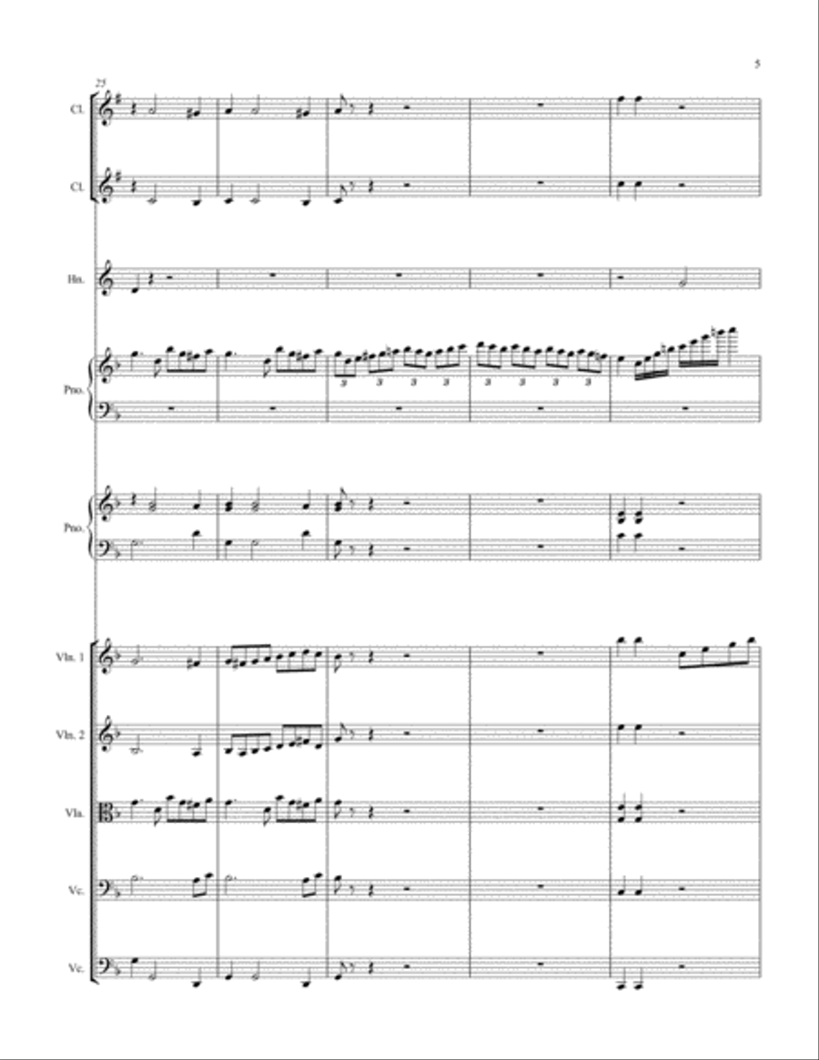 Kuhlau: Sonatina Op 55, No. 1 Chamber Orchestra scores gallery preview page 6