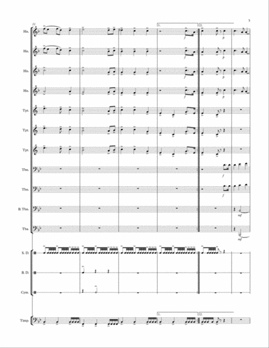 The Star Spangled Banner The Star Spangled Banner Jazz Ensemble scores gallery preview page 3