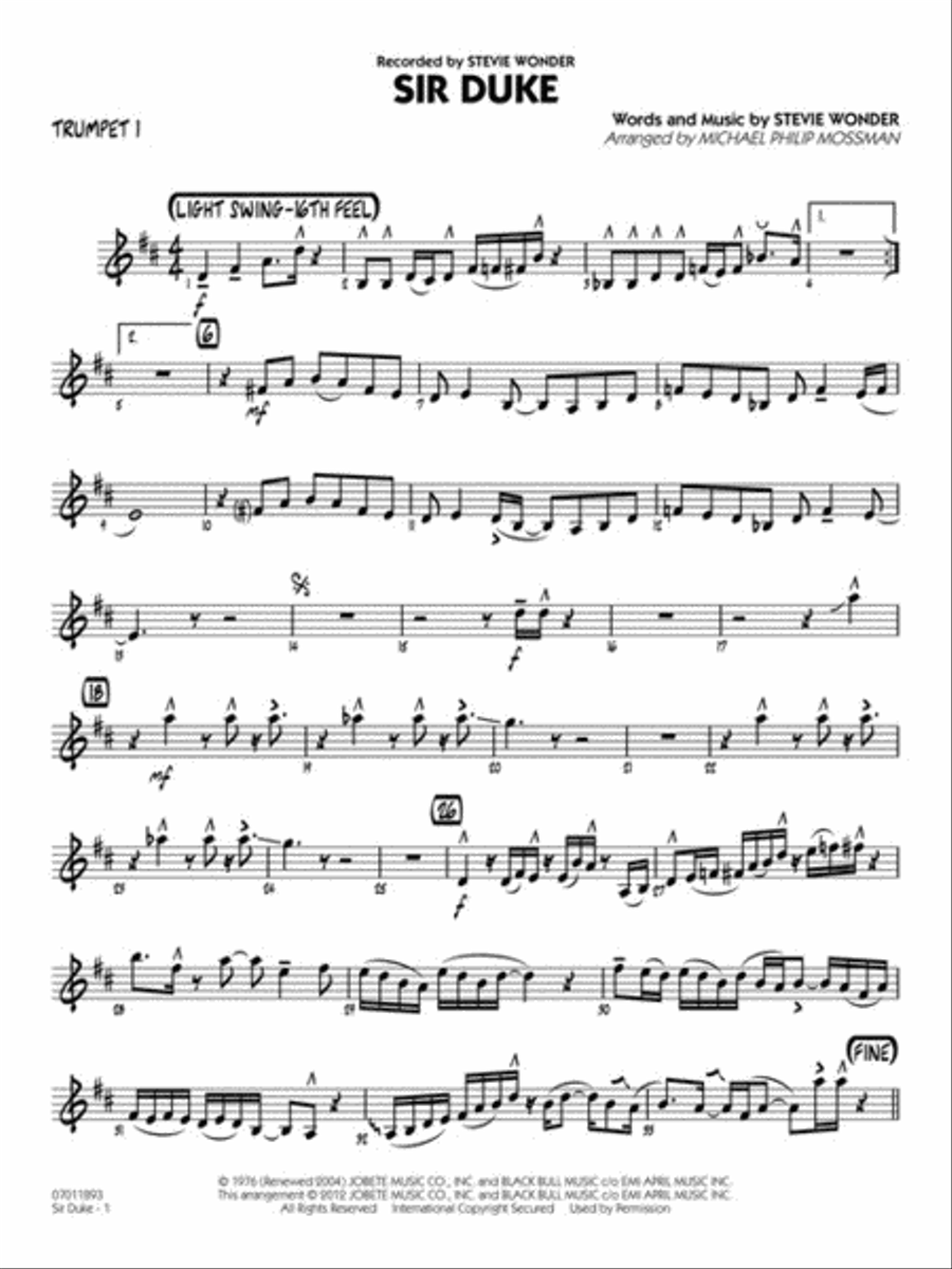 Sir Duke Jazz Ensemble scores gallery preview page 4
