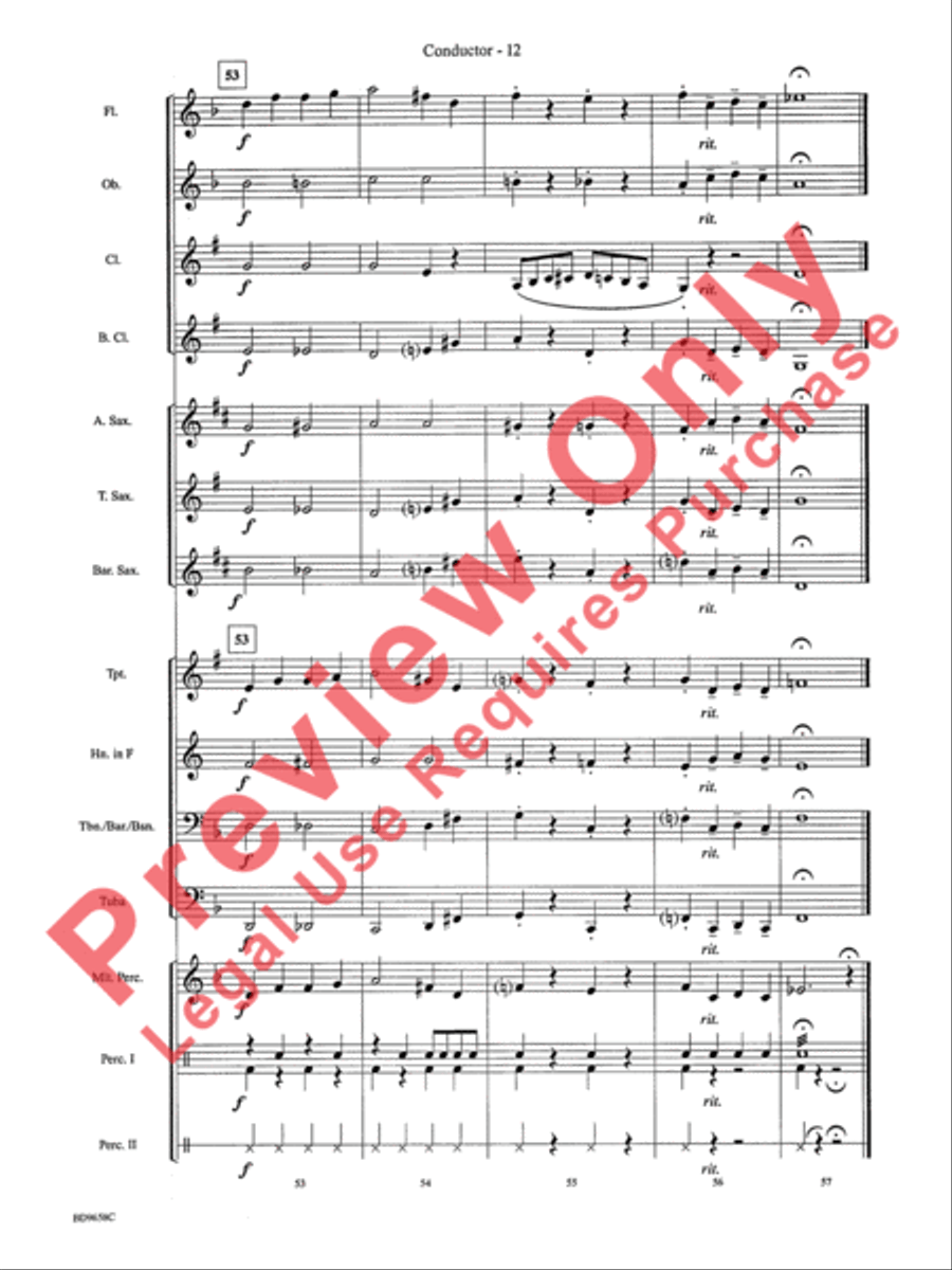 Clarinet Jive Concert Band scores gallery preview page 15