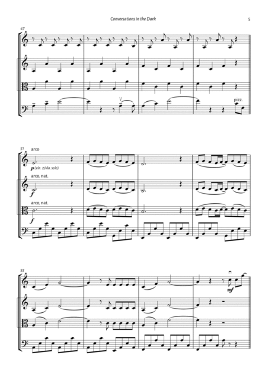 Conversations In The Dark String Trio scores gallery preview page 5