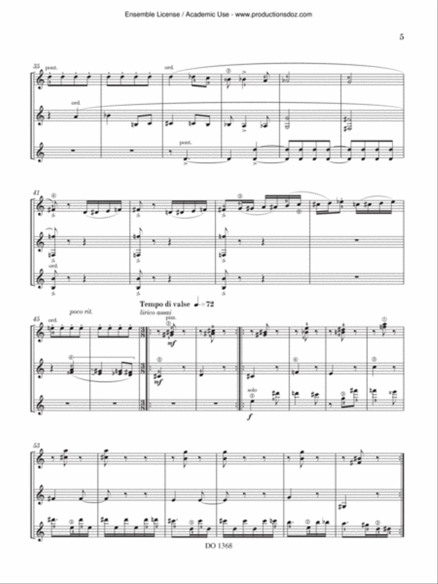 Variations on a theme of Nikita Koshkin, Op. 120 Guitar Ensemble scores gallery preview page 5