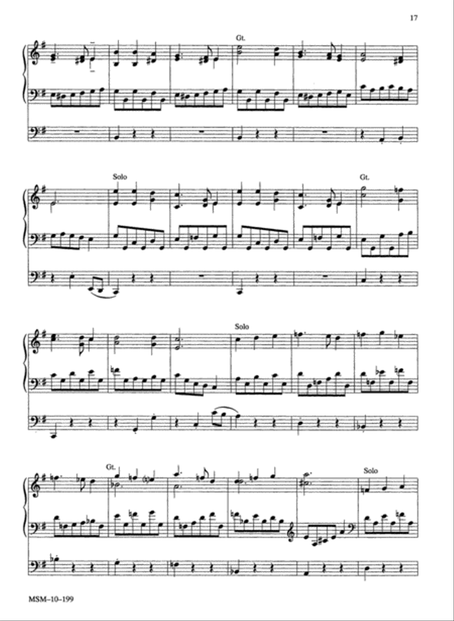 In Thee Is Gladness Organ scores gallery preview page 3