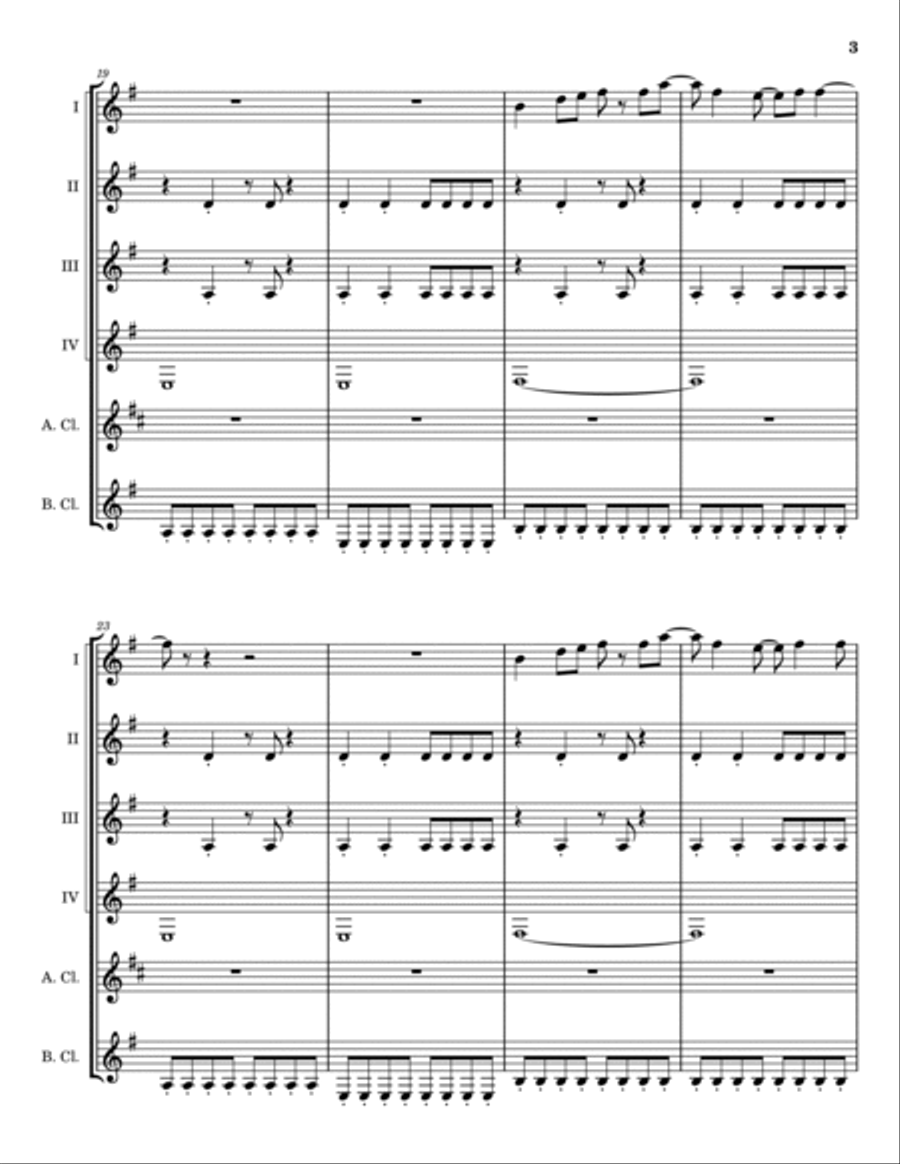 White Wedding Clarinet Quintet scores gallery preview page 4