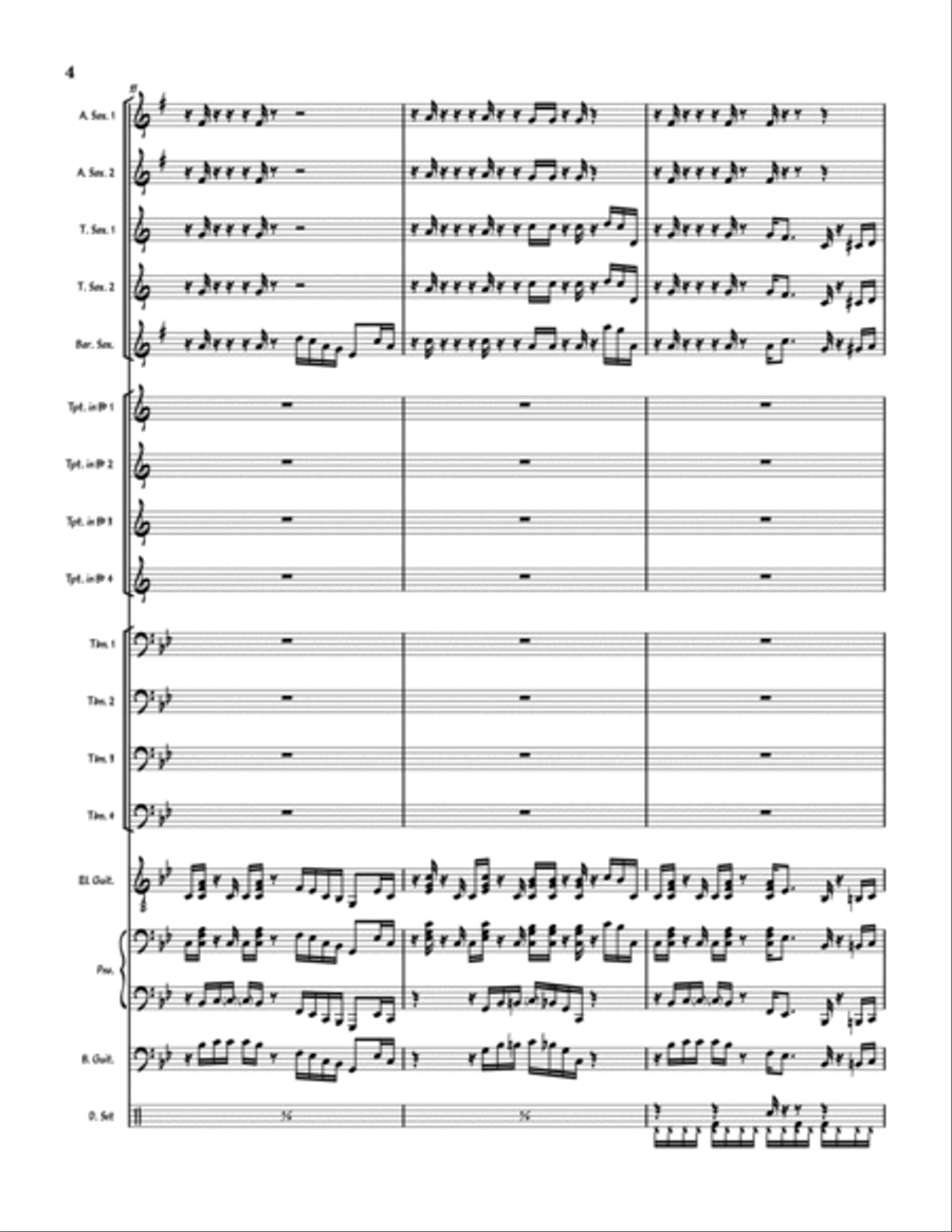 Coney Bear Jazz Ensemble scores gallery preview page 5