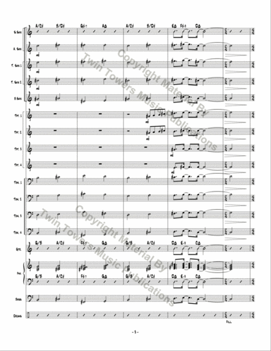 For Anji For Anji Jazz Ensemble scores gallery preview page 4