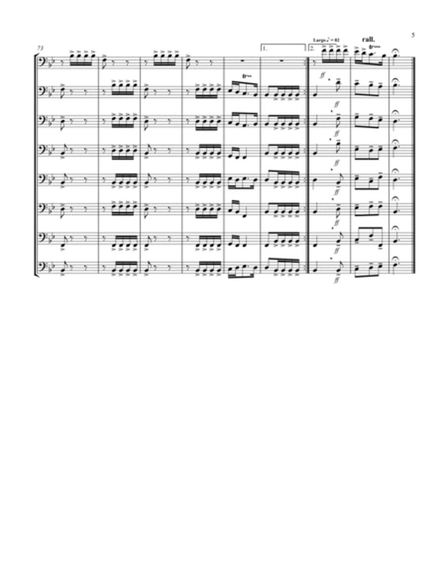 Allegro (from "Sonata for Trumpet") (Bb) (Violoncello Octet) image number null