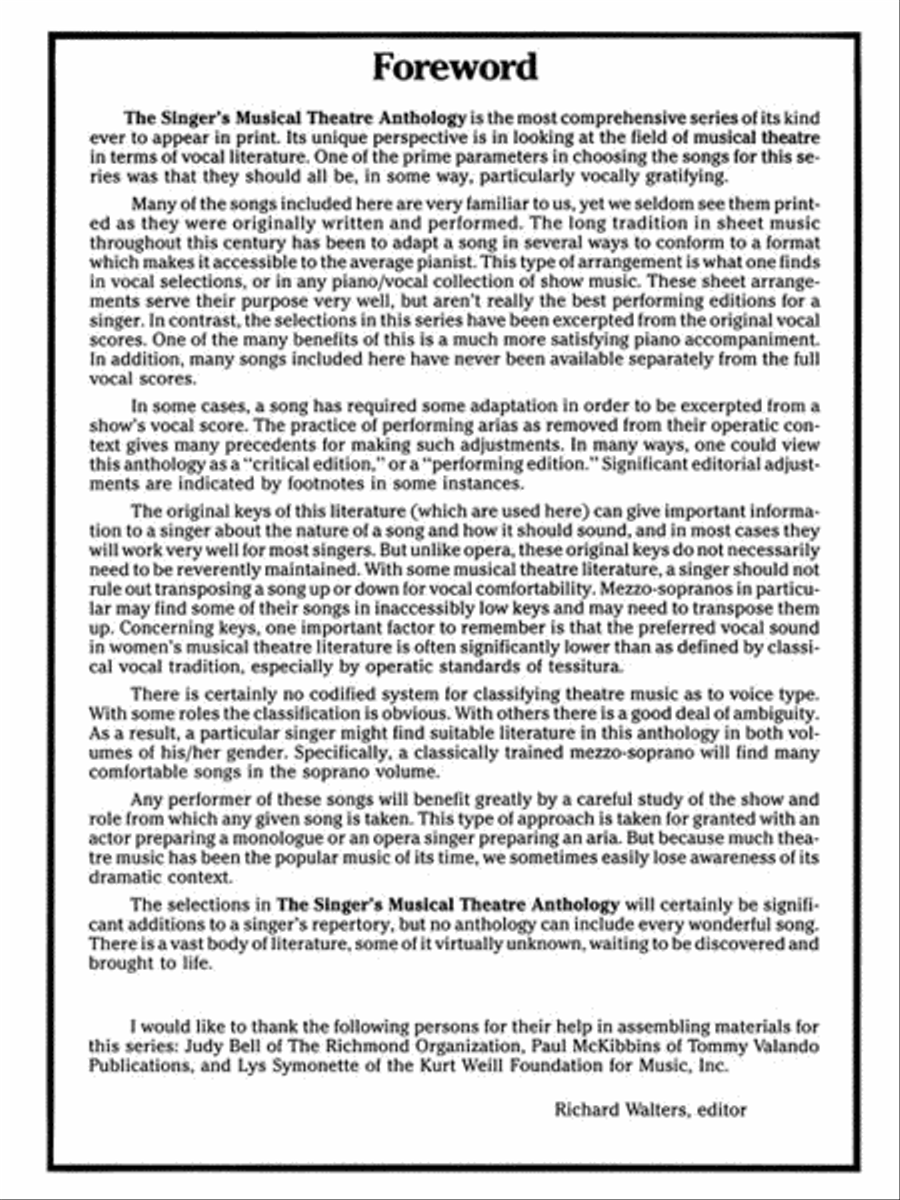 The Singer's Musical Theatre Anthology Piano scores gallery preview page 4
