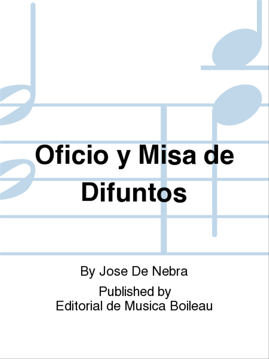 Oficio y Misa de Difuntos Orchestra scores gallery preview page 1
