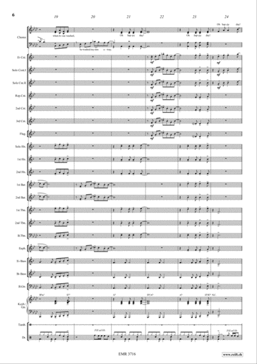 O Happy Day 4-Part scores gallery preview page 7