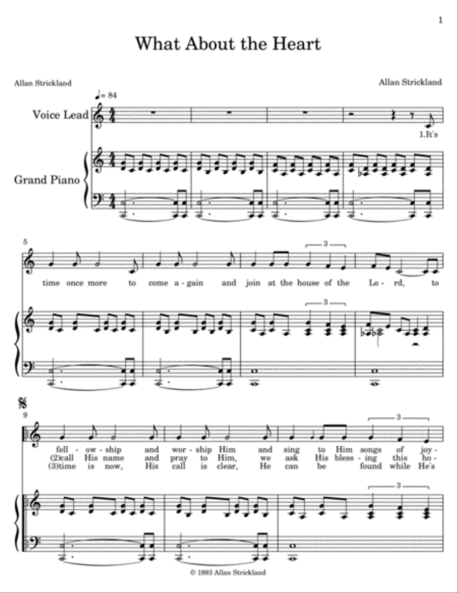 What About the Heart Voice scores gallery preview page 1