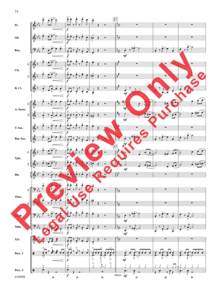 Camino del Sol Concert Band scores gallery preview page 15